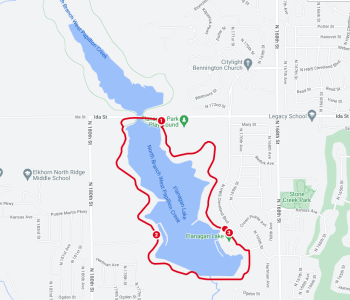 Ethan A. Rhodig Memorial Triathlon Run Course